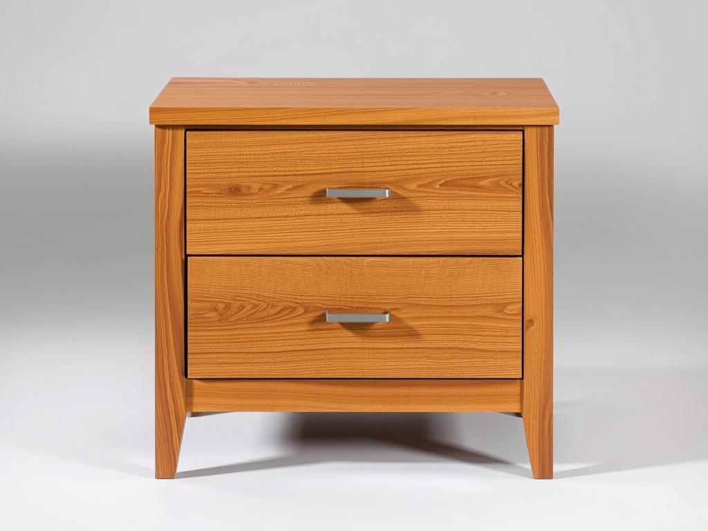 Thelma 2-Drawer Bedside Table in Mango Oak